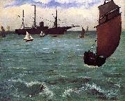 Edouard Manet Kearsarge at Bologne oil painting reproduction